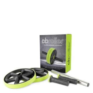Ρόδα Κοιλιακών AB Roller - Μαύρο / Πράσινο