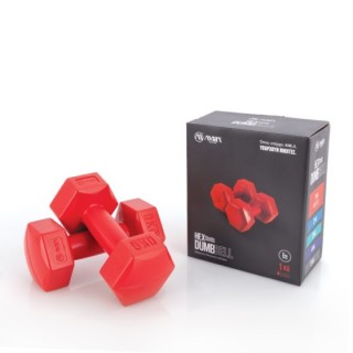 Αλτήρας Εξάγωνος Plastic Series 1,00Kg (Ζευγάρι)