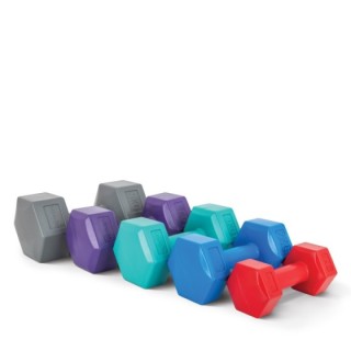 Αλτήρας Εξάγωνος Plastic Series 1,00Kg (Ζευγάρι)