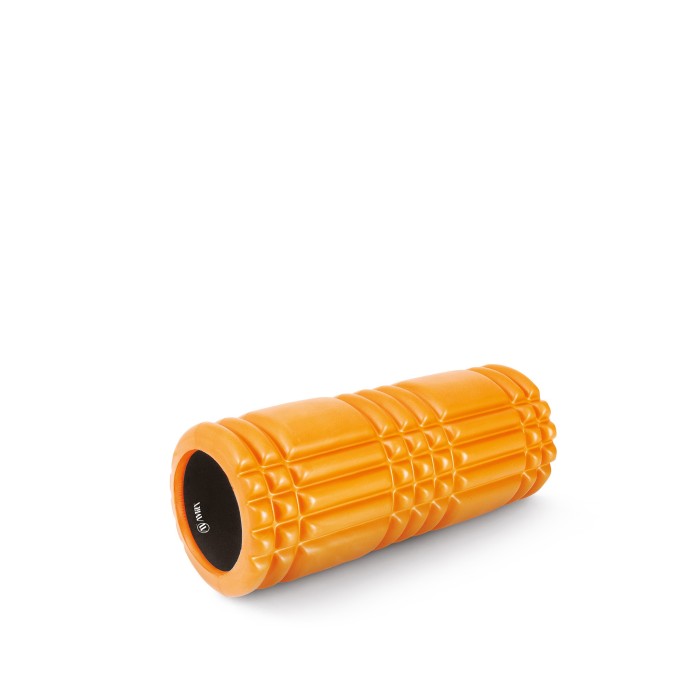 AMILA Foam Roller Plexus Φ14x33cm Πορτοκαλί/Μαύρο
