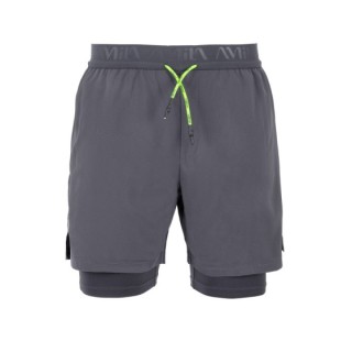Ανδρικό Αθλητικό Σορτς 2 σε 1 Vision Motion XL – Graphite