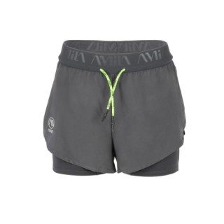 Γυναικείο Σορτς 2 σε 1 Vision Motion M – Graphite