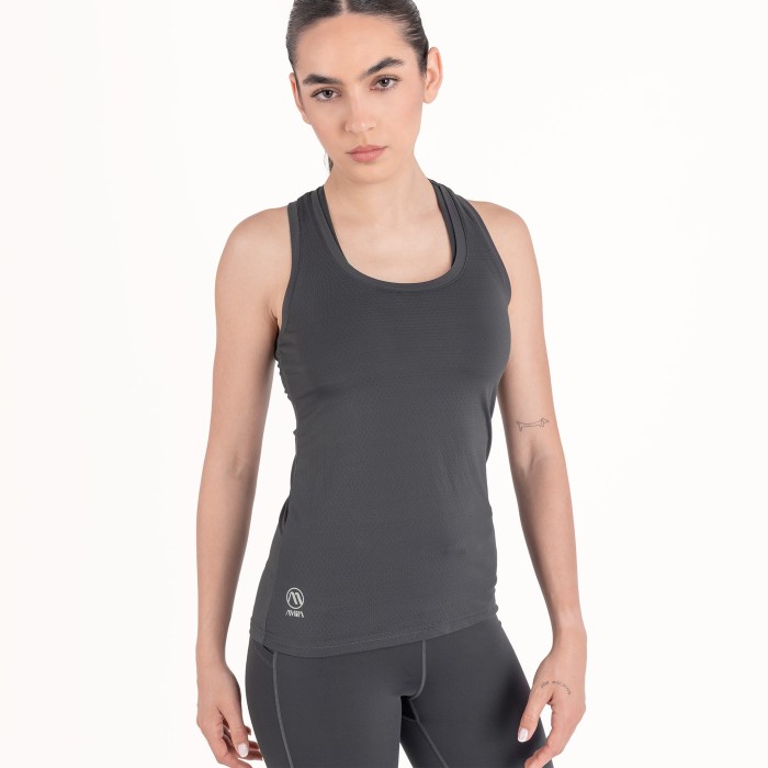 Γυναικεία Αμάνικη Αθλητική Μπλούζα Vision Free S – Graphite