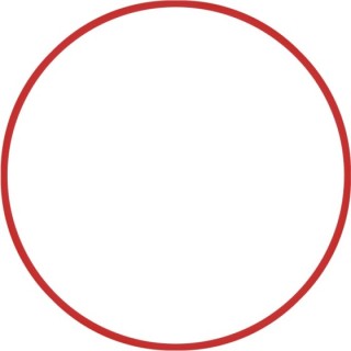 Χούλα-Χουπ 76cm - Φ18mm - 185gr, Κόκκινο