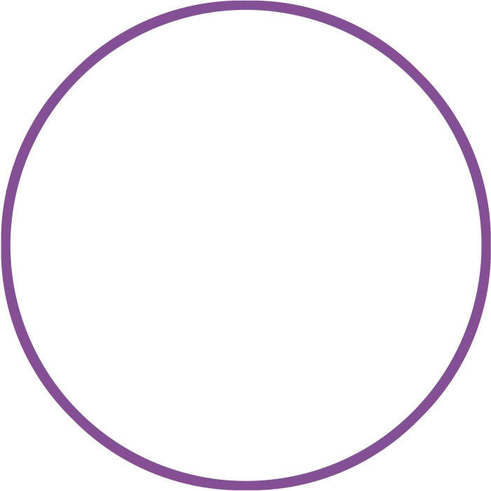 Χούλα Χουπ HQ 80cm - Φ19mm - 330gr, Μωβ