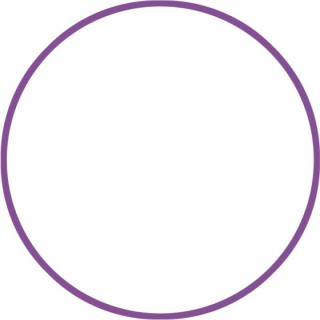 Χούλα Χουπ HQ 80cm - Φ19mm - 330gr, Μωβ