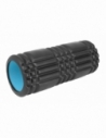 AMILA Foam Roller Plexus Φ14x33cm Μαύρο/Γαλάζιο