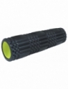 AMILA Foam Roller Plexus 45 Φ14x45cm Μαύρο/Λάιμ