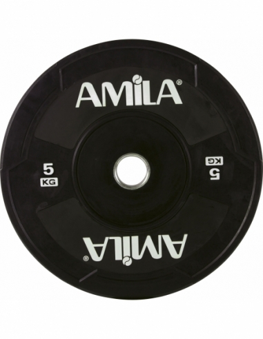 Δίσκος AMILA Black W Bumper 50mm 5Kg