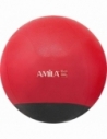 Μπάλα Γυμναστικής AMILA GYMBALL 65cm Κόκκινη με Βάρος στην Βάση