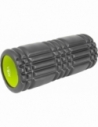 AMILA Foam Roller Plexus Φ14x33cm Μαύρο/Λάιμ