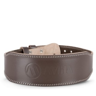 Ζώνη Άρσης Βαρών AMILA Δερμάτινη Καφέ A Quality M