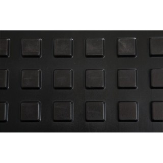 Λαστιχένιο Πάτωμα Original Πλακάκι 100x100cm 15mm Μαύρο