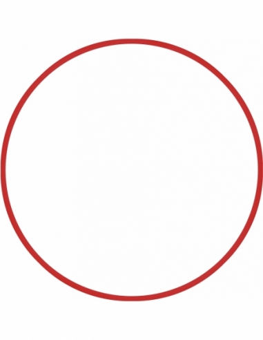 Χούλα-Χουπ 60cm - Φ18mm - 120gr, Κόκκινο