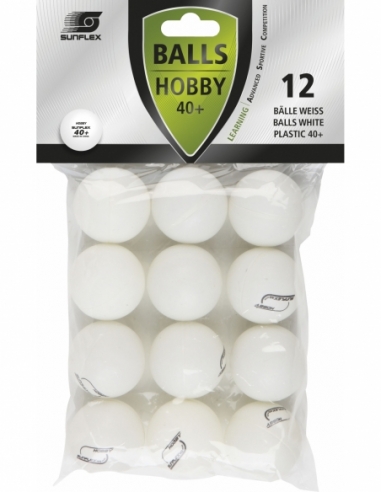Μπαλάκια Ping Pong Sunflex Hobby PVC 12 Τεμάχια Μπαλάκια Ping Pong Sunflex Hobby PVC 12 Τεμάχια