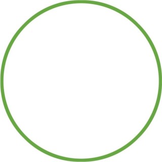 Χούλα-Χουπ 60cm - Φ18mm - 155gr, Πράσινο