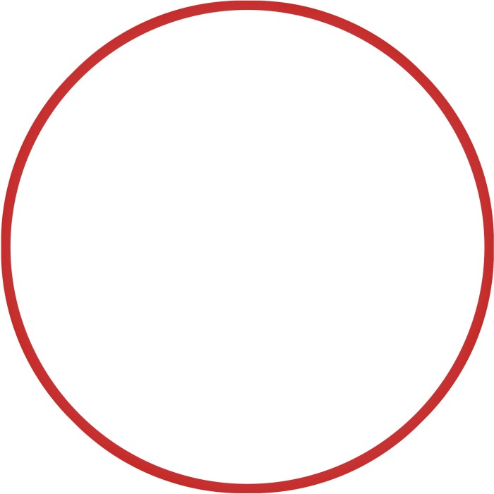 Χούλα-Χουπ 76cm - Φ18mm - 185gr, Κόκκινο