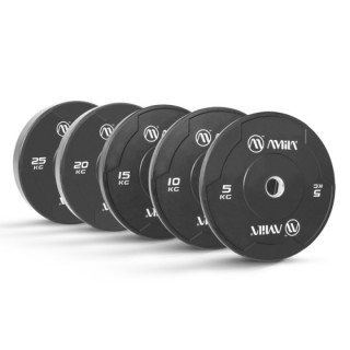 Δίσκος AMILA Black W Bumper Slim 50mm 25Kg