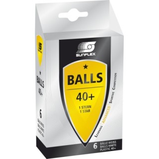 Μπαλάκια Ping Pong Sunflex Advanced PVC 6 Τεμάχια