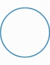 Χούλα Χουπ HQ 80cm - Φ19mm - 330gr, Μπλε