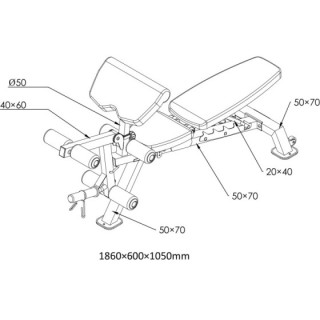 Πάγκος Γυμναστικής AMILA WB510