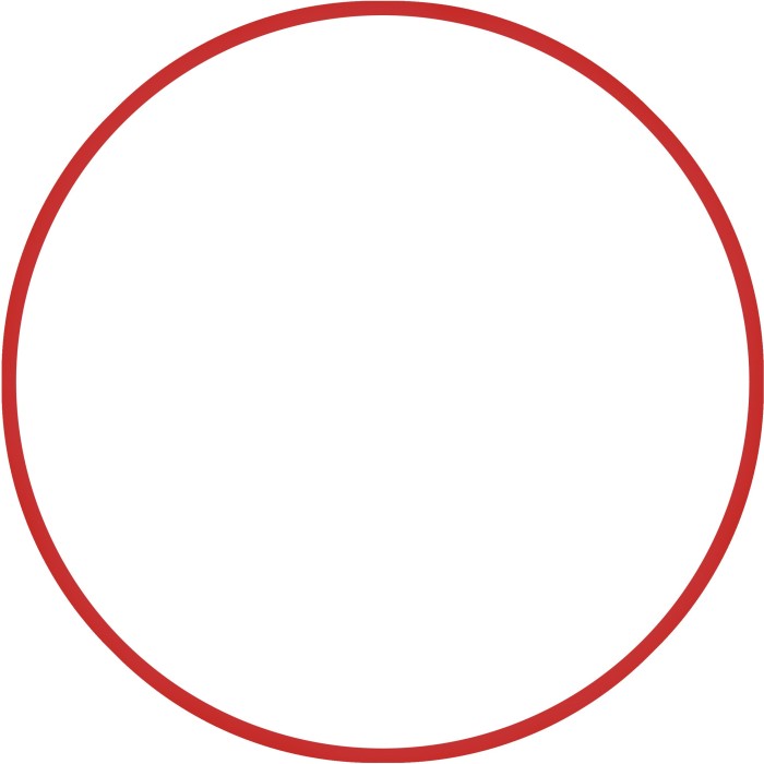 Χούλα-Χουπ 60cm - Φ18mm - 120gr, Κόκκινο