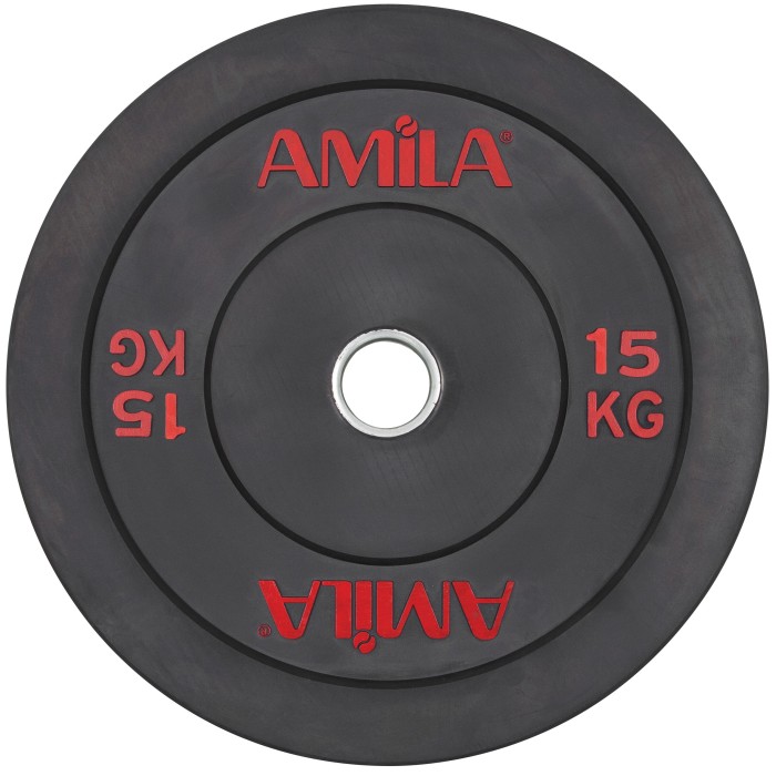 Δίσκος AMILA Black R Bumper 50mm 15Kg