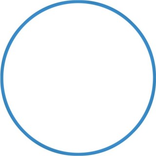 Χούλα Χουπ HQ 80cm - Φ19mm - 330gr, Μπλε