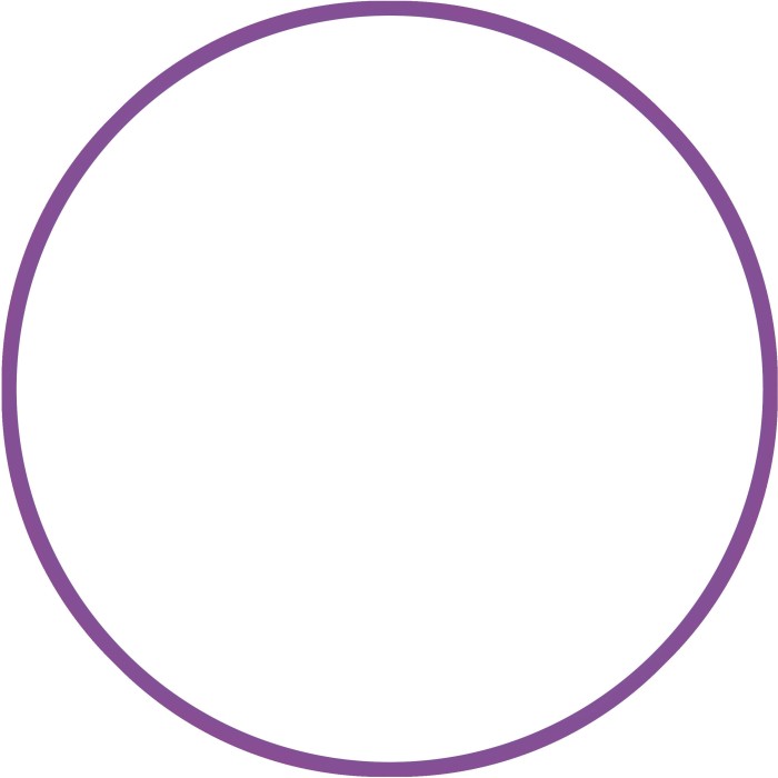 Χούλα-Χουπ HQ 60cm - Φ19mm - 230gr, Μωβ