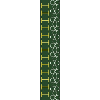 Χλοοτάπητας Sprint Track "Game" με Σχέδια Μήκους 10m Πράσινο