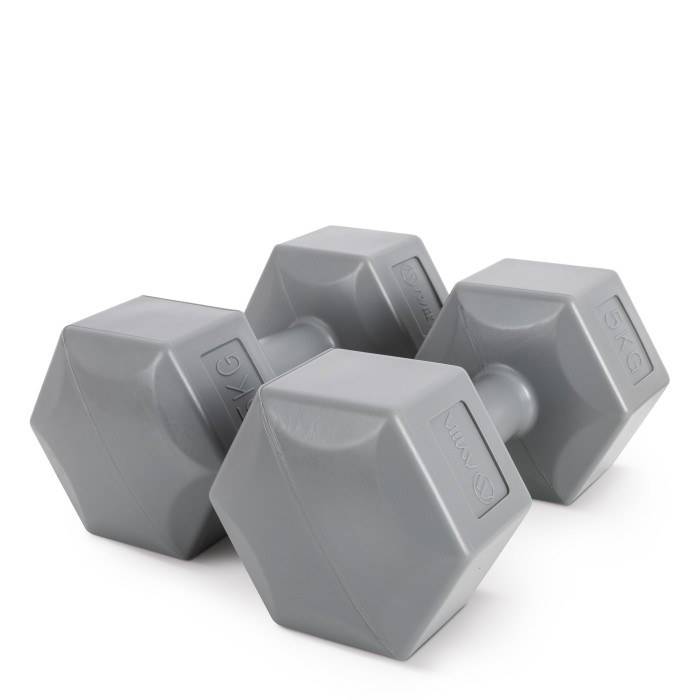 Αλτήρας Εξάγωνος Plastic Series 5,00Kg (Ζευγάρι)