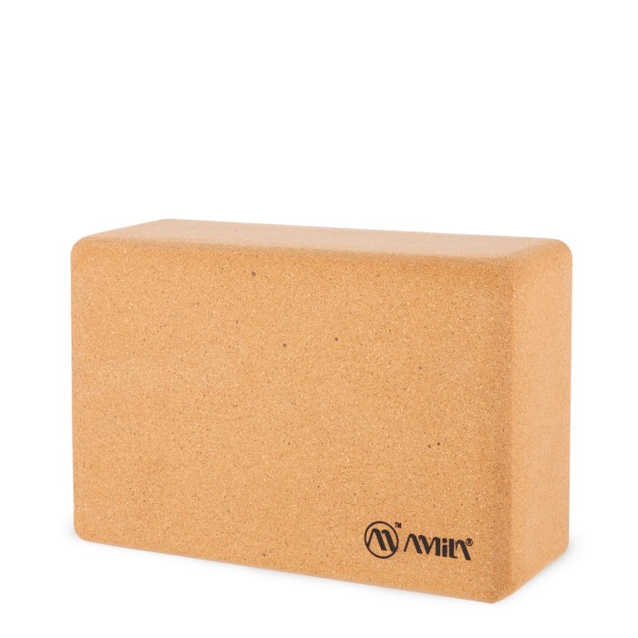 Τούβλο Yoga Dhara Cork Block 7,6x15x23 cm από Φελλό