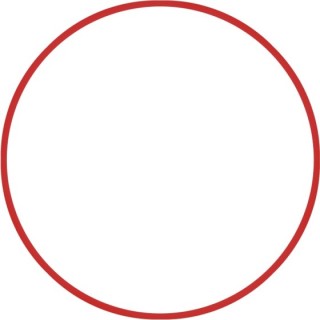 Χούλα-Χουπ 60cm - Φ18mm - 120gr, Κόκκινο