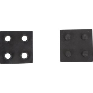 Λαστιχένιο Πάτωμα Original Πλακάκι 100x100cm 15mm Μαύρο