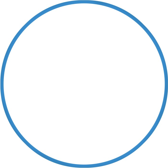 Χούλα-Χουπ HQ 70cm - Φ19mm - 280gr, Μπλε