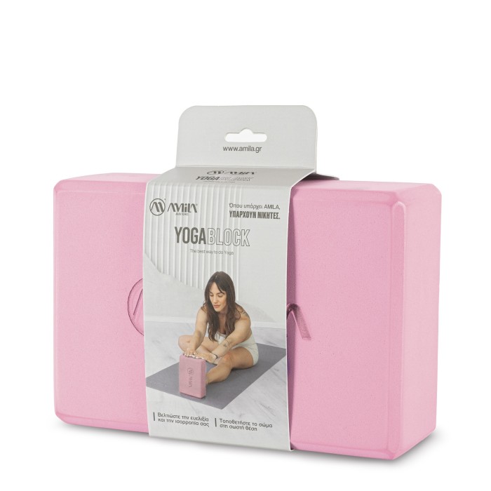 Τούβλο Yoga AMILA Brick Ροζ