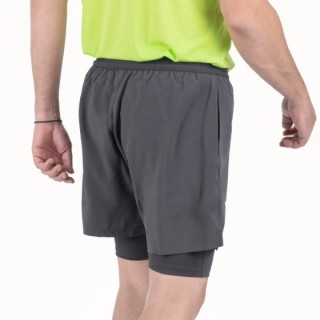 Ανδρικό Αθλητικό Σορτς 2 σε 1 Vision Motion L – Graphite