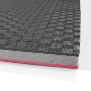 Δάπεδο Προστασίας EVA Διαμάντι 100x100 2,5cm Κόκκινο-Γκρι-Μαύρο