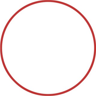 Χούλα-Χουπ 60cm - Φ18mm - 155gr, Κόκκινο