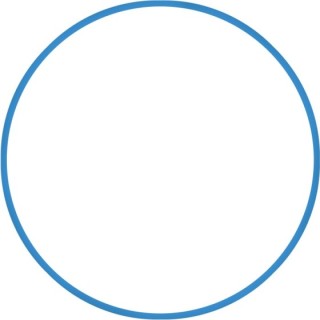 Χούλα-Χουπ 76cm - Φ18mm - 185gr, Μπλε