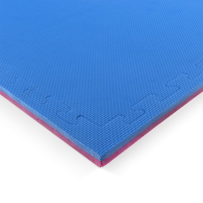 Δάπεδο Προστασίας EVA Πλέξη 100x100cm 2cm Κόκκινο-Μπλε