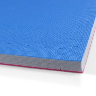 Δάπεδο Προστασίας EVA Πλέξη 100x100cm 2cm Κόκκινο-Γκρι-Μπλε