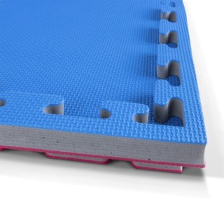 Δάπεδο Προστασίας EVA Πλέξη 100x100cm 2cm Κόκκινο-Γκρι-Μπλε