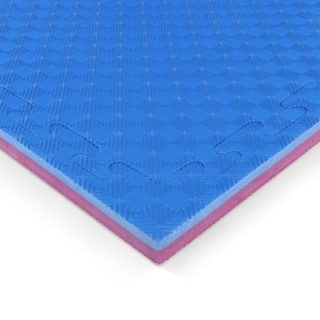 Δάπεδο Προστασίας EVA Διαμάντι 100x100cm 2,5cm Κόκκινο-Μπλε