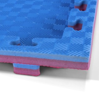 Δάπεδο Προστασίας EVA Διαμάντι 100x100cm 2,5cm Κόκκινο-Μπλε