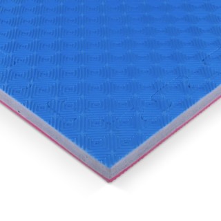 Δάπεδο Προστασίας EVA Διαμάντι 100x100cm 2,5cm Κόκκινο-Γκρι-Μπλε