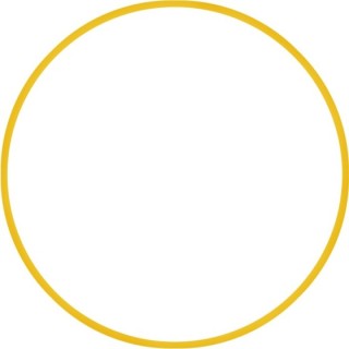 Χούλα-Χουπ HQ 60cm - Φ19mm - 230gr, Κίτρινο