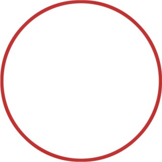 Χούλα-Χουπ 70cm - Φ19mm - 260gr, Κόκκινο