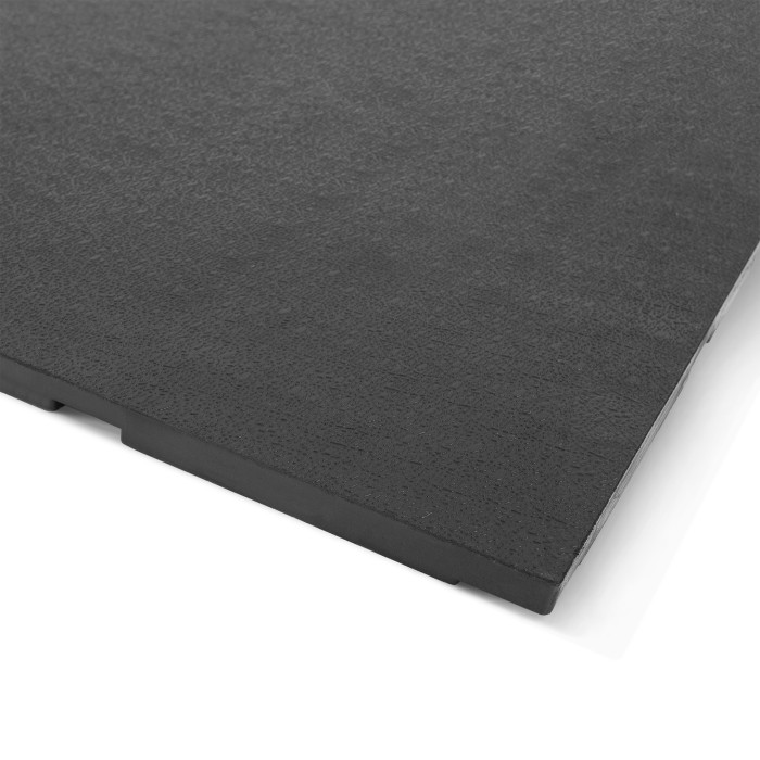 Λαστιχένιο Πάτωμα Original Πλακάκι 100x100cm 15mm Μαύρο