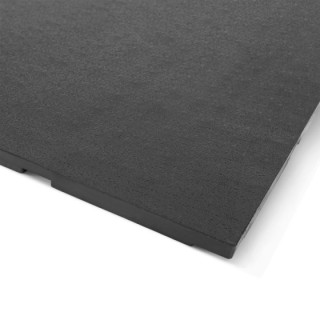 Λαστιχένιο Πάτωμα Original Πλακάκι 100x100cm 15mm Μαύρο